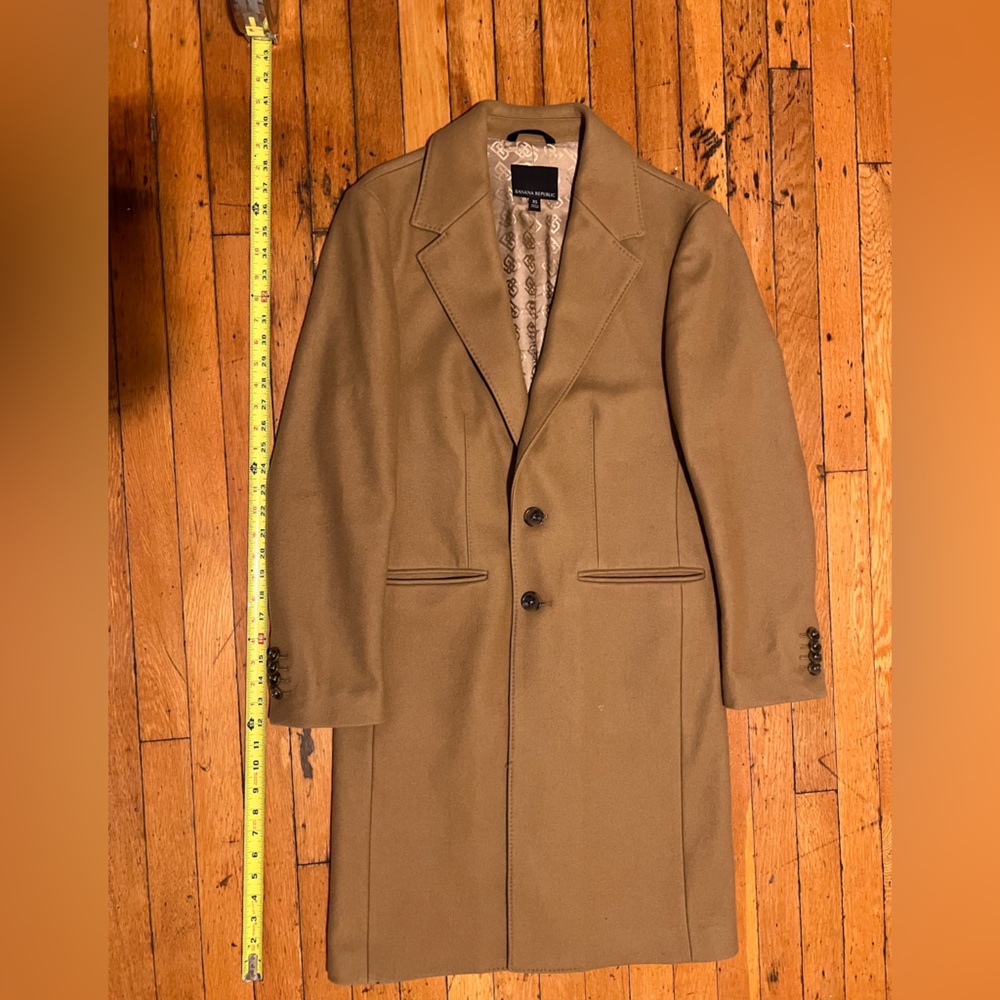 Banana Republic Wool Overcoat XS Tan